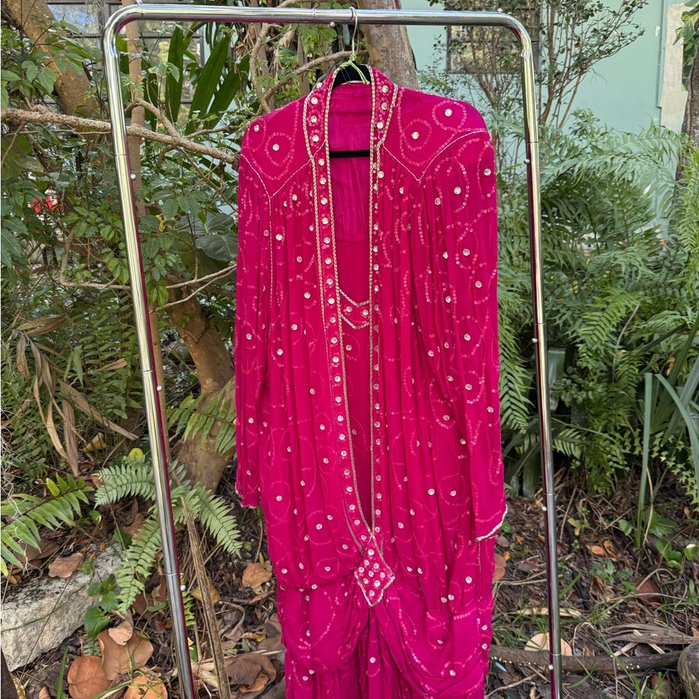 Elegant Pink Embellished Dress